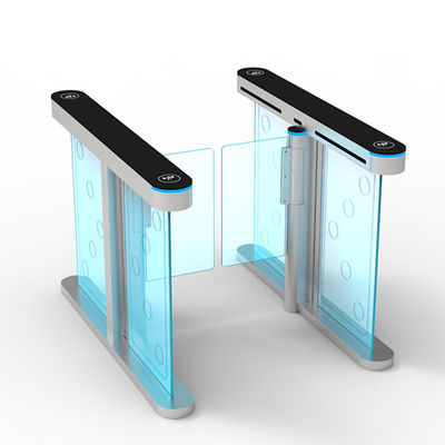 Speed Turnstile Gate Customizable Face Recognition Detector Led Cylinder For Office Building