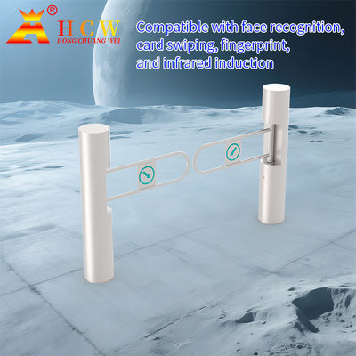 Smart Swing Barrier Turnstile Gate Support Barcode ID / IC Card