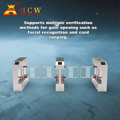 HCW Turnstile Swing Gate Entrance Pedestrian Access Control Swing Automatic Gate