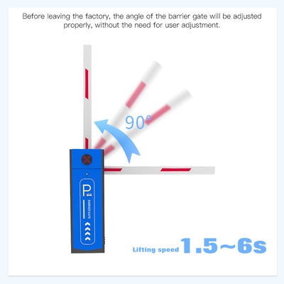 DC140W road gate barrier High Speed Rising Arm Barrier IP54