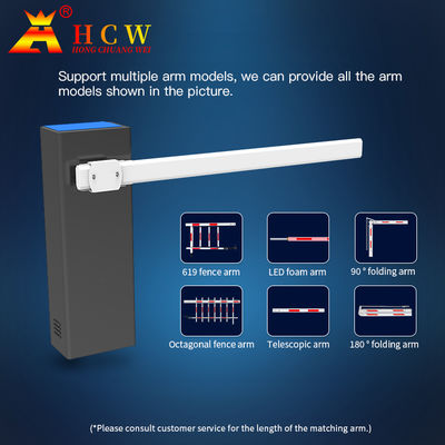 LED Indicator 50Hz Automatic Pole Barrier Gate For Driveway