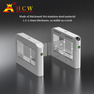 Stainless Steel Pedestrian Turnstile Gate Brushless Motor Swing Turnstile Gate