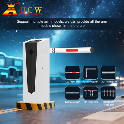 HCW  Barrier Gate Anti Smashing Waterproof Automatic  Ss304 Access Rs485 Vehicle Hign Speed