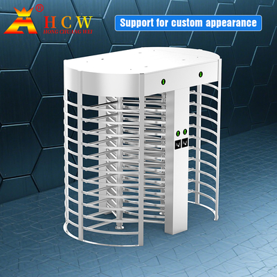 Automatic Systems SS316 Full Body Turnstile Single Access 600mm Fence Length