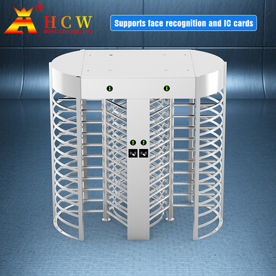 Automatic Systems SS316 Full Body Turnstile Single Access 600mm Fence Length