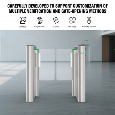 HCW Speed Gate Turnstile with 1-Second Operation 600-1000mm Channel Width and 5 Million Cycle Lifespan