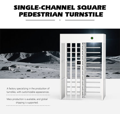 HCW Full Height Turnstile Security Gate with 600mm Channel Width RS232/RS485 Communication and ISO 9001/CE Certification