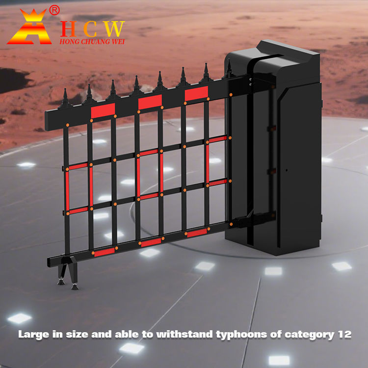 Intelligent Parking Lot Airborne Boom Barrier 200W Brushless DC Motor ...