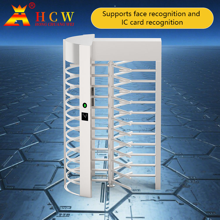 Hcw Riser HCW Sus304 Full Height Pedestrian Revolving Gate Turnstile Face ...