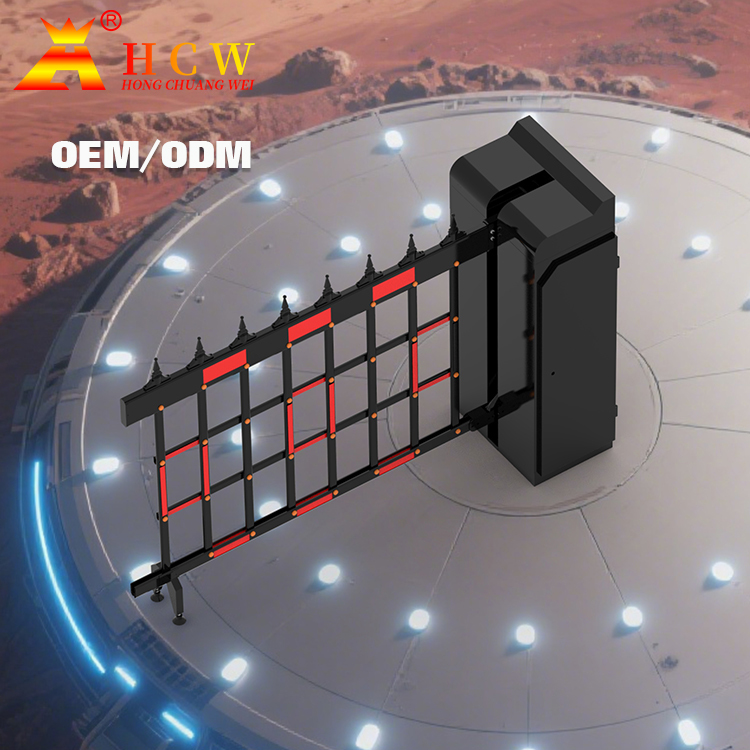 Intelligent Parking Lot Airborne Boom Barrier 200W Brushless DC Motor ...