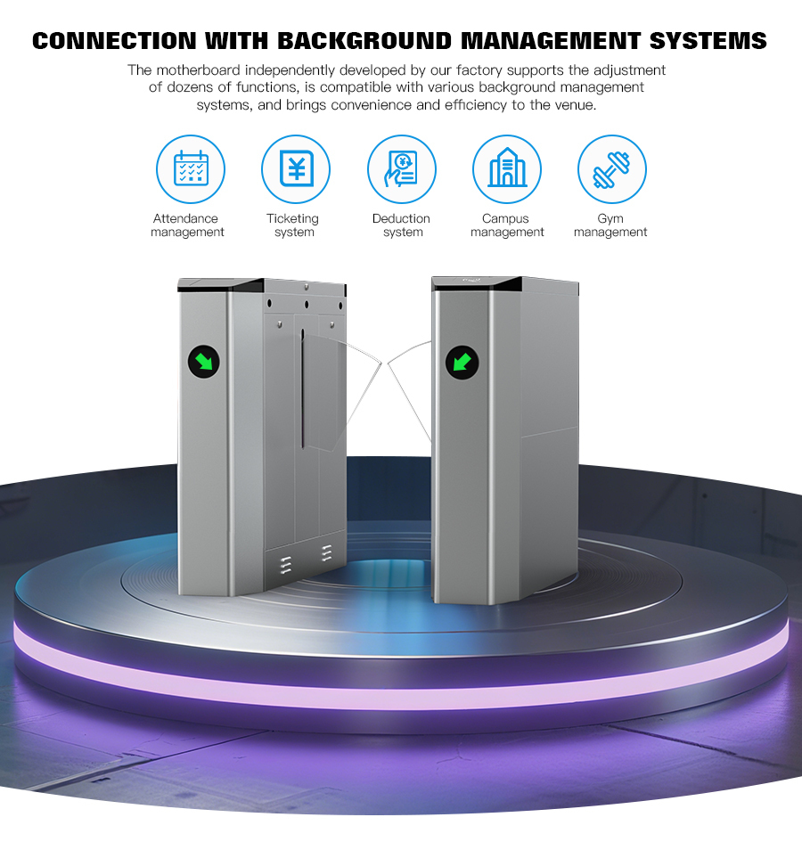 Security Wing HCW Face Recognition Turnstile with 304 Stainless Steel