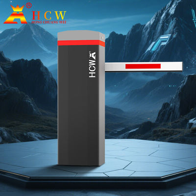 HCW Parking Barrier Gate High Speed Brushless Motor 150W Automatic with Led Light for Parking Lot