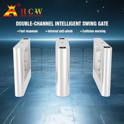 Electronic magnet Control Swing Barrier Turnstile Gate For Access Control