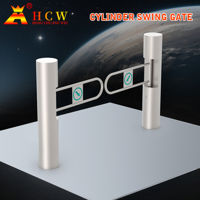HCW AC220V Swing Barrier Gate Bridge Type Single / Two Way Pedestrian Swing Turnstile Gate