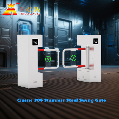 HCW Access Control Office Security Turnstile Face Recognition Turnstile 40 Persons / Min