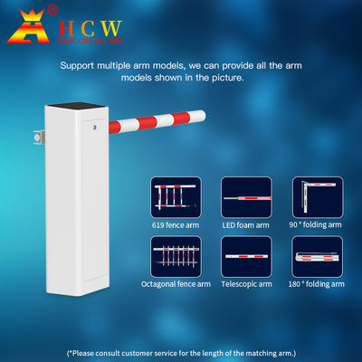 HCW Pole Barrier Gate Models Adjustable Speed AC220V Dc Motor Parking Cost 50hz Security