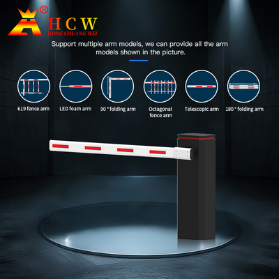 HCW Automatic Barrier Gate Traffic Heavy Duty Security For Driveway Access Control Anti Smashing
