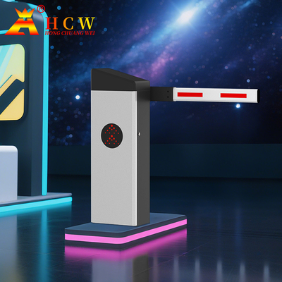 HCW Vehicle Barrier Gate 2m Rs485 Electric Straight Rod Servo Motor Automatic Parking
