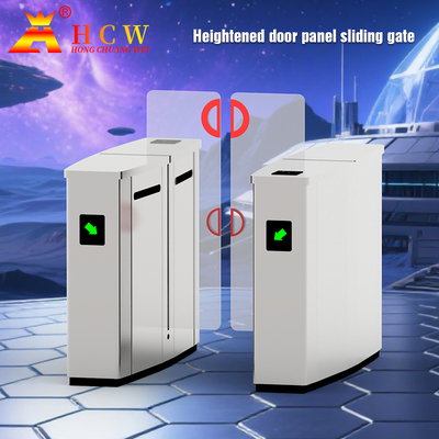 304 Stainless Steel Sliding Turnstile Barrier Gate High Security Infrared Anti Pinch