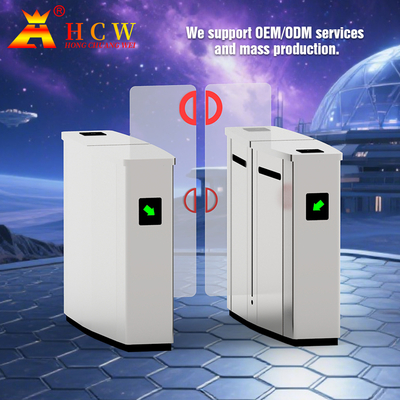 304 Stainless Steel Sliding Turnstile Barrier Gate High Security Infrared Anti Pinch