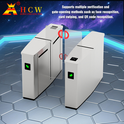 304 Stainless Steel Sliding Turnstile Barrier Gate High Security Infrared Anti Pinch