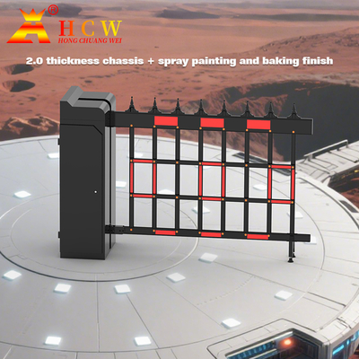 Automatic Parking Folding Fence Barrier Gate IP42 6M Boom Length