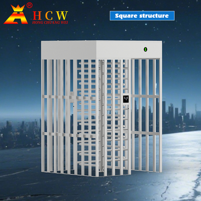 HCW Biometric Full Height Turnstile Gate Bi Directional 304SS Security With Pedestrian Control System