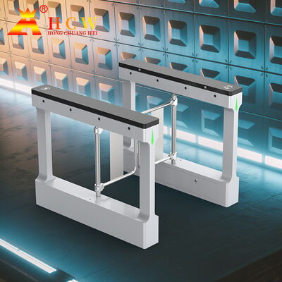HCW Smart Biometric Swing Barrier Turnstile with 4 Million Cycle Lifespan and 25-30 People/Minute Throughput ISO 9001/CE Certified
