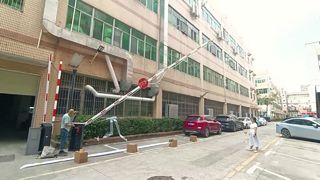 Barrier gate telescopic rod test